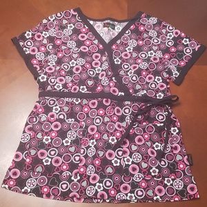 Heart Scrub Top